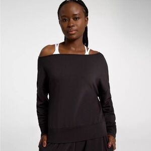 ⭐ NWT DSG Black Off-Shoulder Sweatshirt